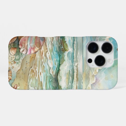 Strand Szene iPhone Hülle (Rückseite (Horizontal))