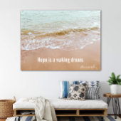 Strand-Szene mit Aristoteles Zitat Poster