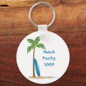 Strand Szene Schlüsselanhänger (Vorderseite)