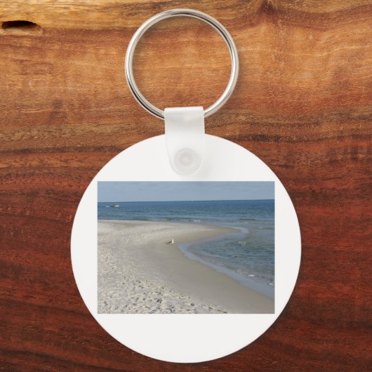 Strand Szene Schlüsselanhänger (Vorderseite)