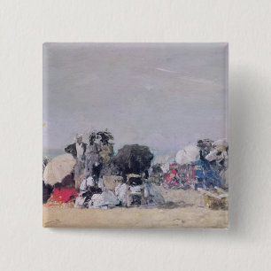 Strand-Szene, Trouville, 1873 Button