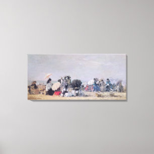 Strand-Szene, Trouville, 1873 Leinwanddruck