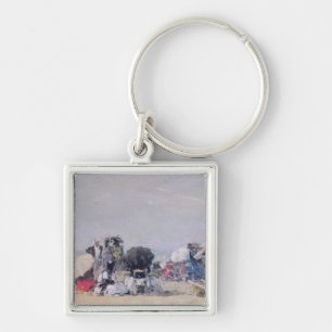 Strand-Szene, Trouville, 1873 Schlüsselanhänger