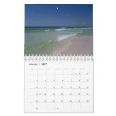 Strand-Szenen der schönen Küste, Florida Kalender (Jan 2027)