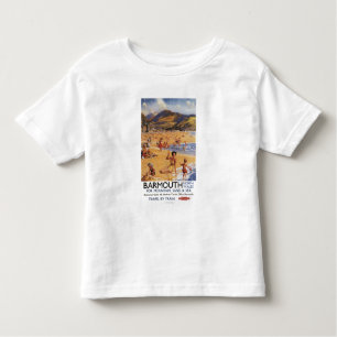 Strand-Szenen-Mutter und Kinder British Rail Kleinkind T-shirt