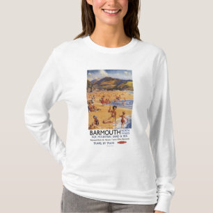 Strand-Szenen-Mutter und Kinder British Rail T-Shirt