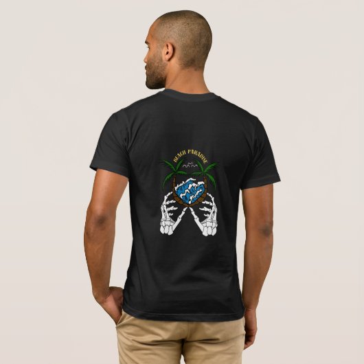 Strand T-Shirt (Schwarz voll)