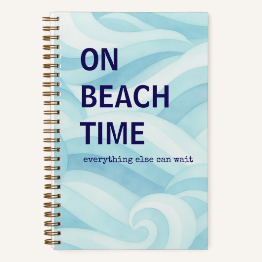 Strand-Tagebuch | Ozean-Geschenk Notizblock (Vorderseite)