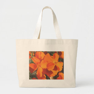 Strand-Tasche, CA-Mohnblumen # 3484 Jumbo Stoffbeutel