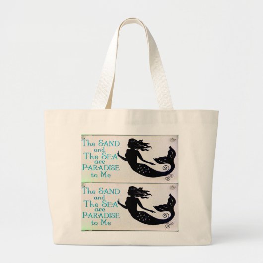 Strand Tasche Sand und Meerjungfrau (Vorne)