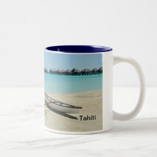Strand-Tasse Tahitis Bora Bora Zweifarbige Tasse