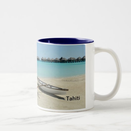 Strand-Tasse Tahitis Bora Bora Zweifarbige Tasse (Rechts)