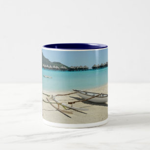 Strand-Tasse Tahitis Bora Bora Zweifarbige Tasse