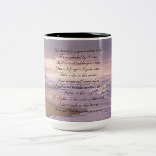 Strand-Tasse Zweifarbige Tasse