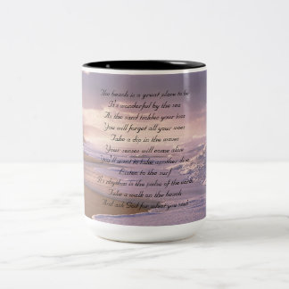 Strand-Tasse Zweifarbige Tasse