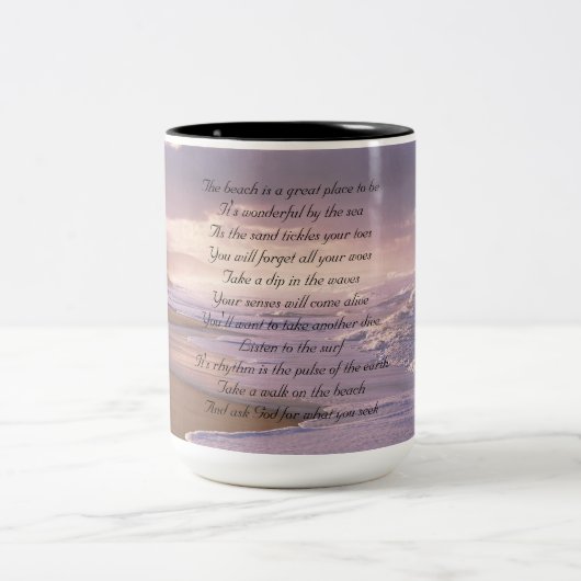 Strand-Tasse Zweifarbige Tasse (Mittel)