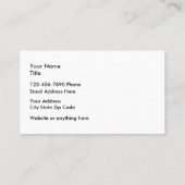 Strand-Thema Businesscards Visitenkarte (Rückseite)