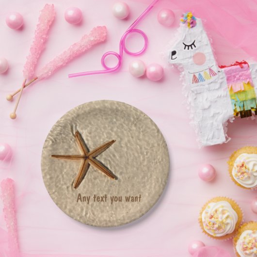 Strand-Thema-Party-Teller Pappteller (Party)