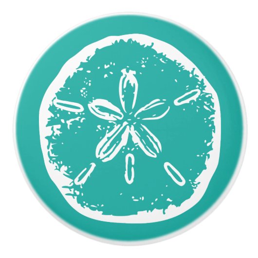 Strand Thema Sand Dollar Tür und Schublade ziehen  Keramikknauf (Vorderseite)