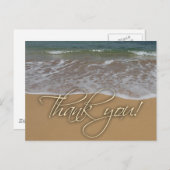 Strand Thema Vielen Dank Postkarte (Vorne/Hinten)