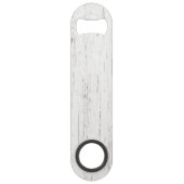 Strand Themed Wedding Wood Grain Speed Flaschenöffner (Rückseite)