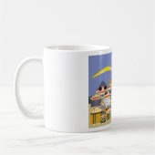 Strand-Themen-Tasse. Strand-Kaffeetasse. Kaffeetasse (Links)