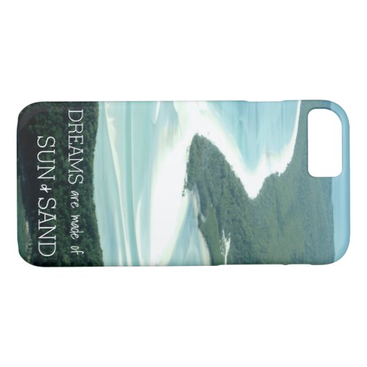 Strand-themenorientierter Telefon-Kasten mit Case-Mate iPhone Hülle (Rückseite (Horizontal))