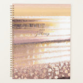 Strand Tide Golden Hour Abstraktes Meer Planer (Vorderseite)