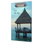 Strand Tiki Hütte Klemmbrett (Links)