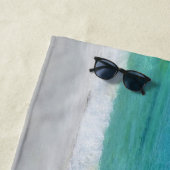 Strand-Träume zitieren tropische moderne Strandtuch (Beispiel)