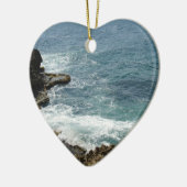 Strand trifft Ozean Keramik Ornament (Links)