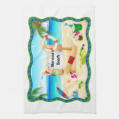 Strand Trinidad und Tobagos Maracas Küchentuch (Vertikal)