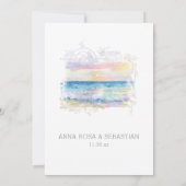 *~* Strand Tropical Exotic AR7 WEDD RSVP + Einladung (Rückseite)