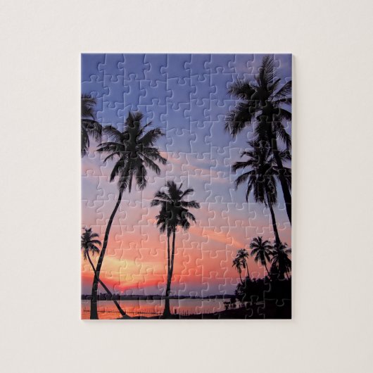 Strand Tropical Palm Trees Urlaub Reisen Urlaub Puzzle (Vertikal)