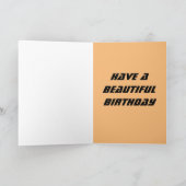 STRAND TROPICAL SUNSET KUNST SCHÖNE GEBURTSKARTE KARTE (Innenseite)