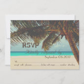 Strand, tropisch, Palm UAWG Einladung (Vorderseite)