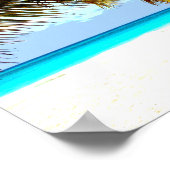 Strand tropisch poster (Ecke)