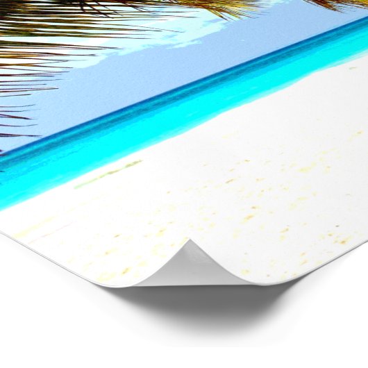 Strand tropisch poster (Ecke)