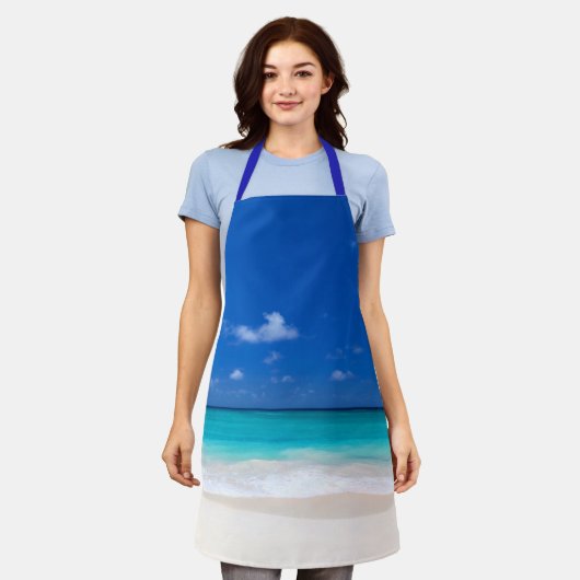 Strand Tropischer Sand und Surfen Schürze (Getragen)