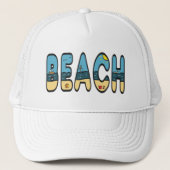 Strand Truckerkappe (Vorderseite)