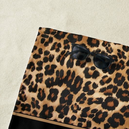 Strand Tuch-Leopard Druck Strandtuch (Beispiel)