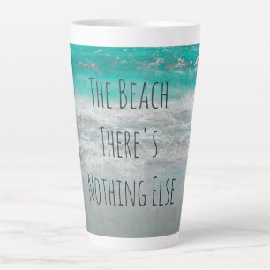 Strand Türkisblau Weiße tropische Ozeanwellen Küst Milchtasse