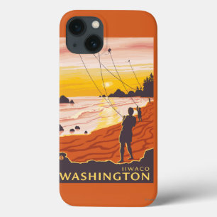 Strand u. Drachen - Ilwaco, Washington Case-Mate iPhone Hülle