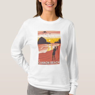Strand u. Drachen - Kanonen-Strand, Oregon T-Shirt