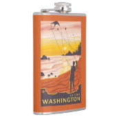 Strand u. Drachen - La-Stoß, Washington Flachmann (Rechts)