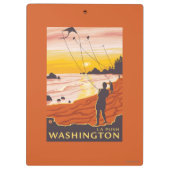 Strand u. Drachen - La-Stoß, Washington Klemmbrett (Rückseite)