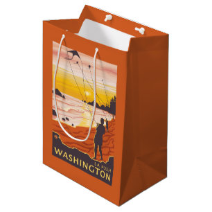 Strand u. Drachen - La-Stoß, Washington Mittlere Geschenktüte