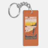 Strand u. Drachen - La-Stoß, Washington Schlüsselanhänger (Vorderseite links)