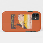 Strand u. Drachen - Washington-Küste Case-Mate iPhone Hülle (Rückseite (Horizontal))