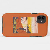 Strand u. Drachen - Washington-Küste Case-Mate iPhone Hülle (Rückseite (Horizontal))